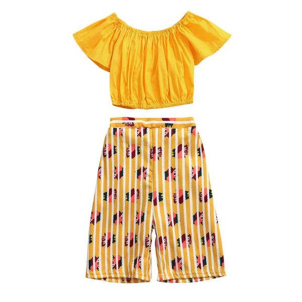 clothing sets summer toddler baby girl set off-the-shoulder solid color floral trousers 2pcs suit fashion sweet casual children clothes#, White
clothing sets summer toddler baby girl set off-the-shoulder solid color floral trousers 2pcs suit fashion sweet casual children clothes#, White