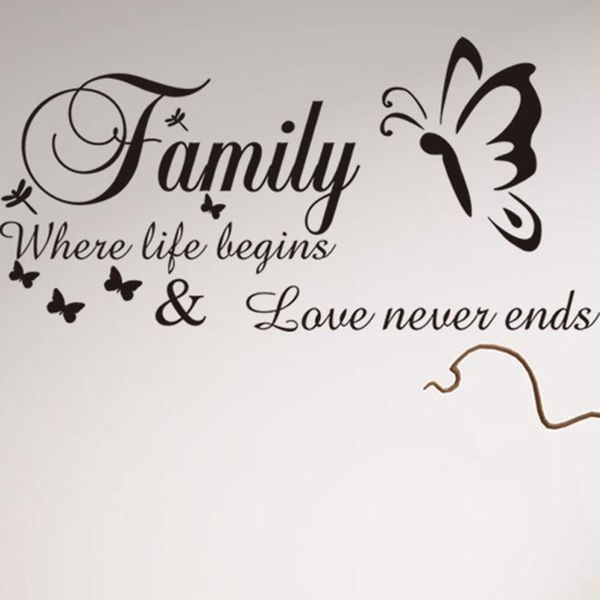 wall stickers family love never end quote decal lettering art words sticker home decor wedding decoration living room
wall stickers family love never end quote decal lettering art words sticker home decor wedding decoration living room