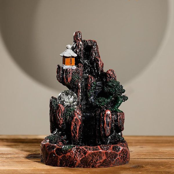 fragrance lamps deskbackflow incense cone burner with 20pcs mountain ornament xiang holder for home room decor
fragrance lamps deskbackflow incense cone burner with 20pcs mountain ornament xiang holder for home room decor