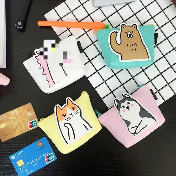 coin purses pacgoth korean preppy style 2021 fashion mini canvas purse children's animal prints cute cat husky pattern bag 1pc, Red;black
coin purses pacgoth korean preppy style 2021 fashion mini canvas purse children's animal prints cute cat husky pattern bag 1pc, Red;black