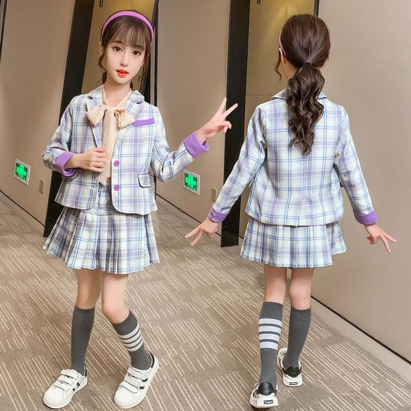 clothing sets kids girls blazer jacket + shirt skirt 3pcs suit for children wedding party purple plaid set 4 6 y, White
clothing sets kids girls blazer jacket + shirt skirt 3pcs suit for children wedding party purple plaid set 4 6 y, White