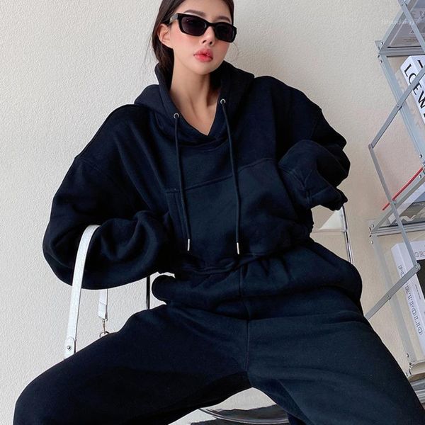 europe american trendy sports suit women's languid plush hooded sweatshirt + loose legged pants casual trousers 9xjb tracksuits, Gray
europe american trendy sports suit women's languid plush hooded sweatshirt + loose legged pants casual trousers 9xjb tracksuits, Gray