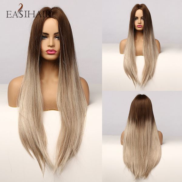 long straight brown ombre wigs natural hair synthetic wigs for women cute party cosplay wigs heat resistant, Black
long straight brown ombre wigs natural hair synthetic wigs for women cute party cosplay wigs heat resistant, Black