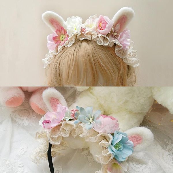 party masks lolita fairy wind flower eared headband cute sweet all- kc soft sister girl's accessories
party masks lolita fairy wind flower eared headband cute sweet all- kc soft sister girl's accessories