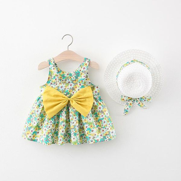 summer beach baby kids sleeveless floral print cute bow princess infant girls holiday dress + sunhat vestidos girl's dresses, Red;yellow
summer beach baby kids sleeveless floral print cute bow princess infant girls holiday dress + sunhat vestidos girl's dresses, Red;yellow