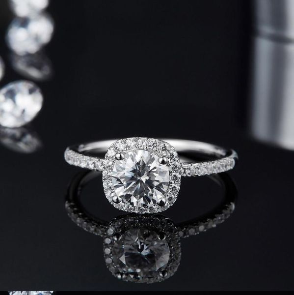 cluster rings gem's ballet 925 sterling silver 1ct vvs1 moissanite ring round stone 4 prong square engagement for women jewelry, Golden;silver
cluster rings gem's ballet 925 sterling silver 1ct vvs1 moissanite ring round stone 4 prong square engagement for women jewelry, Golden;silver