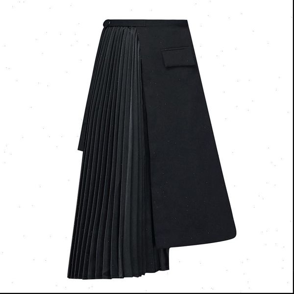 office pleated a line womens skirts pleat black elegant femme irregular 
office pleated a line womens skirts pleat black elegant femme irregular