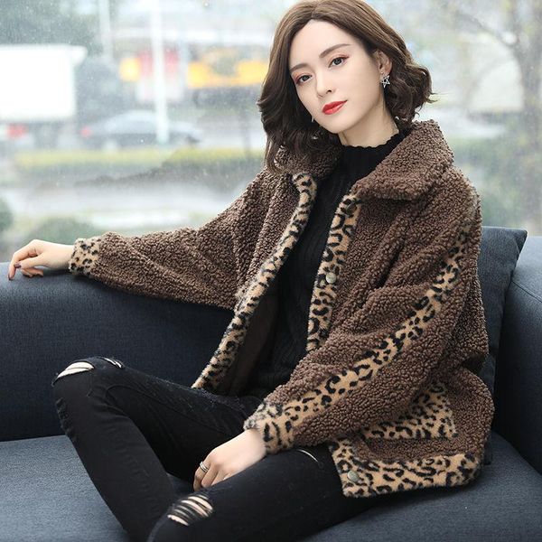 women's fur & faux parkas plus size short coats 2021 winter cashmere leopard prints splicing thickening skinny jackets woman, Black
women's fur & faux parkas plus size short coats 2021 winter cashmere leopard prints splicing thickening skinny jackets woman, Black