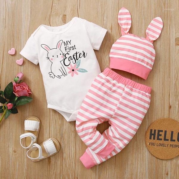 my first easter baby girl boy clothes set 3pcs hat bodysuit and striped girls boys outfit born clothing sets, White
my first easter baby girl boy clothes set 3pcs hat bodysuit and striped girls boys outfit born clothing sets, White