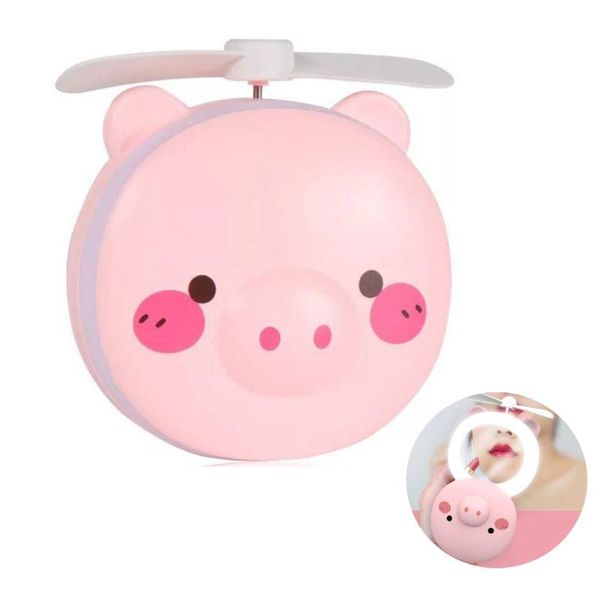 electric fans mini portable cute pig head shape rechargeable fan makeup mirror led fill light outdoor for women girls gifts
electric fans mini portable cute pig head shape rechargeable fan makeup mirror led fill light outdoor for women girls gifts