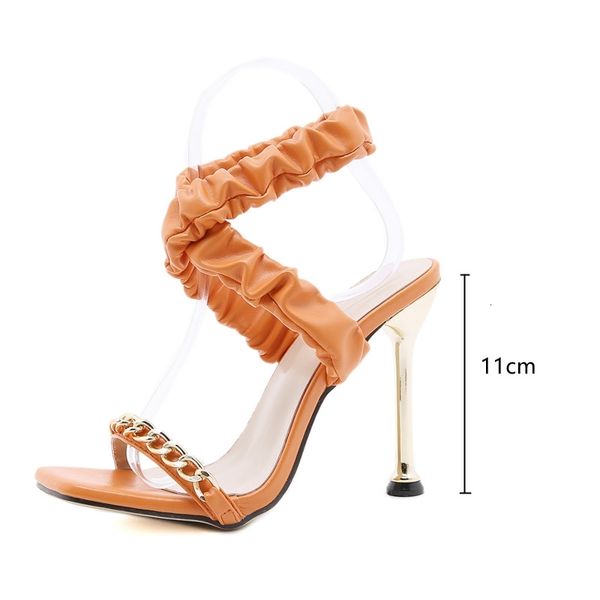 sandals ins style fashion pleated design women eelgant thin high heels cross strap gladiator summer chain casual shoes vib8, Black
sandals ins style fashion pleated design women eelgant thin high heels cross strap gladiator summer chain casual shoes vib8, Black