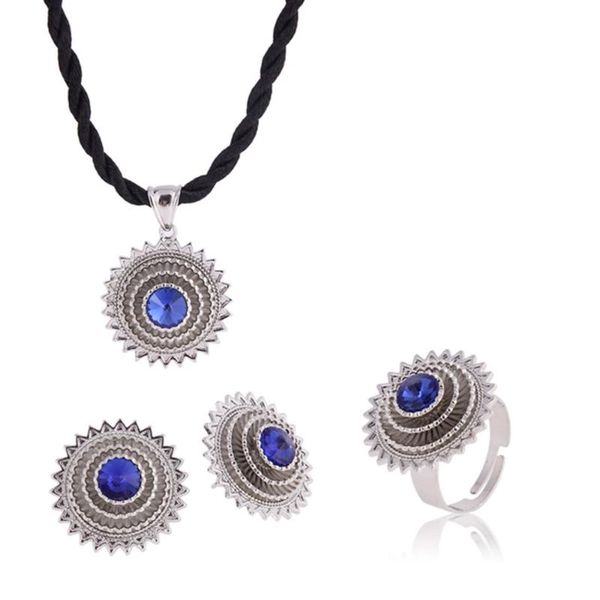 earrings & necklace sky talent bao arrival sliver color ethiopian jewelry sets with bule/green/red stone african gift habesha, Silver
earrings & necklace sky talent bao arrival sliver color ethiopian jewelry sets with bule/green/red stone african gift habesha, Silver