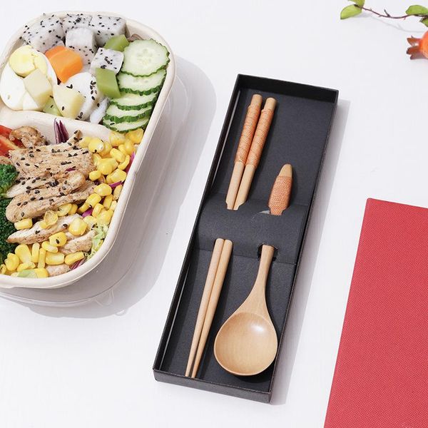 chopsticks spoon set portable flatware wooden dinnerware with box for school office lors889
chopsticks spoon set portable flatware wooden dinnerware with box for school office lors889