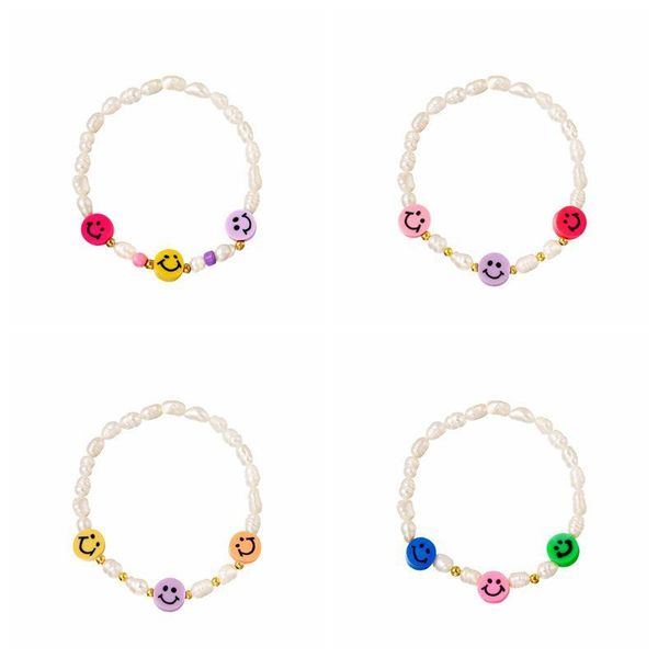 link, chain mc fashion pearl beaded bracelet retro cartoon face round ins korean style women colorful summer beach, Black
link, chain mc fashion pearl beaded bracelet retro cartoon face round ins korean style women colorful summer beach, Black