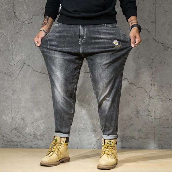 men's jeans plus fat 7xl trend slim section small feet pants were versatile 240 pounds 44 46 48 denim for men, Blue
men's jeans plus fat 7xl trend slim section small feet pants were versatile 240 pounds 44 46 48 denim for men, Blue