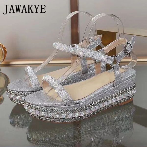 sandals thick bottom wedge heels women gold silver rivets chains block heel ladies shoes casual summer beach sandalias r85y, Black
sandals thick bottom wedge heels women gold silver rivets chains block heel ladies shoes casual summer beach sandalias r85y, Black