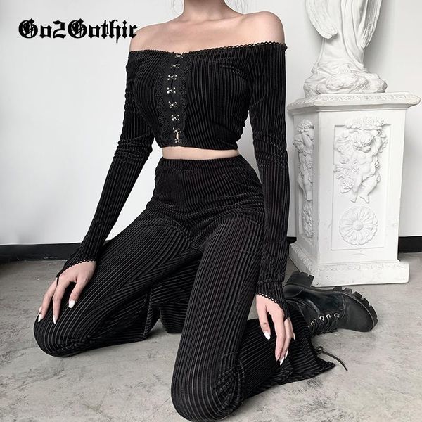 women's pants & capris gothic dark black velvet stripe high waist flare women elastic long trousers streetwear vintage casual elegant, Black;white
women's pants & capris gothic dark black velvet stripe high waist flare women elastic long trousers streetwear vintage casual elegant, Black;white
