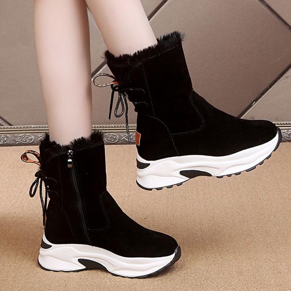 boots winter platform genuine leather snow female casual shoes fur woman booties black lace-up ankle boot
boots winter platform genuine leather snow female casual shoes fur woman booties black lace-up ankle boot