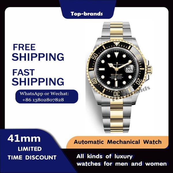 wristwatches oyster perpetual sea-dweller in oystersteel 2021 men's automatic mechanical watch deep sea adventure sports diver's, Slivery;brown
wristwatches oyster perpetual sea-dweller in oystersteel 2021 men's automatic mechanical watch deep sea adventure sports diver's, Slivery;brown