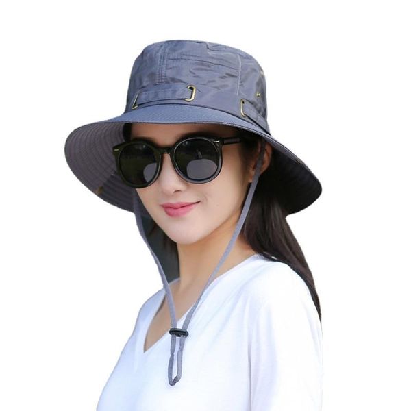 wide brim hats waterproof bucket for men women summer outdoor uv protection wind rope bonnie hat hunting hiking fishing sun, Blue;gray
wide brim hats waterproof bucket for men women summer outdoor uv protection wind rope bonnie hat hunting hiking fishing sun, Blue;gray