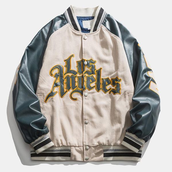 hip hop baseball jacket spring autumn embroidery streetwear bomber varsity college korean harajuku patchwork men's jackets, Black;brown
hip hop baseball jacket spring autumn embroidery streetwear bomber varsity college korean harajuku patchwork men's jackets, Black;brown