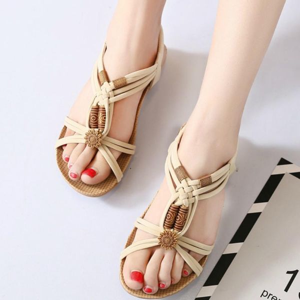 sandals summer bohemia gladiator women ethnic flat string bead platform peep toe casual beach ladies shoes zapatos de mujer, Black
sandals summer bohemia gladiator women ethnic flat string bead platform peep toe casual beach ladies shoes zapatos de mujer, Black