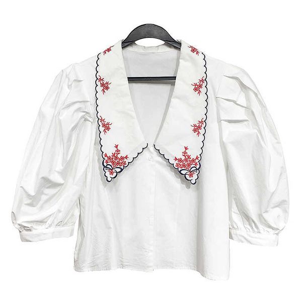 perhaps u white turn down collar embroidery shirt puff short sleeve button blouse summer casual loose women b0825 210529
perhaps u white turn down collar embroidery shirt puff short sleeve button blouse summer casual loose women b0825 210529