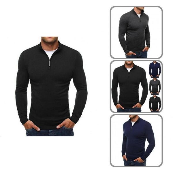 men's sweaters zipper great knitted autumn sweater elastic spring long sleeve for work, White;black
men's sweaters zipper great knitted autumn sweater elastic spring long sleeve for work, White;black