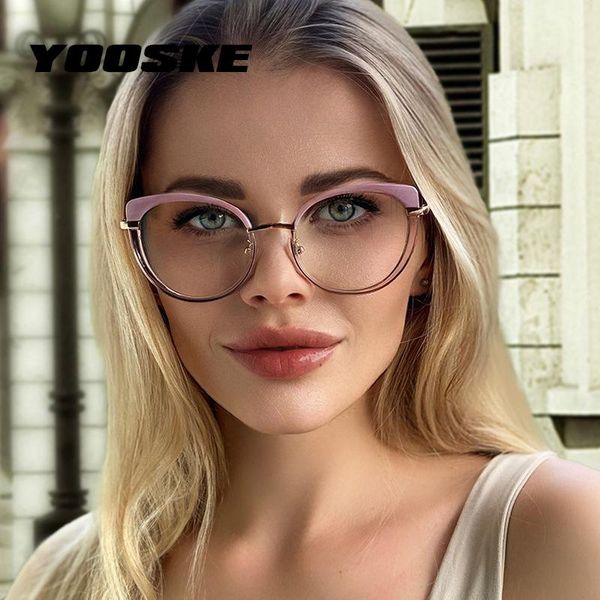 sunglasses yooske anti blue light metal cat eye glasses frames women computer optical eyeglasses prescription ladies designer, White;black
sunglasses yooske anti blue light metal cat eye glasses frames women computer optical eyeglasses prescription ladies designer, White;black