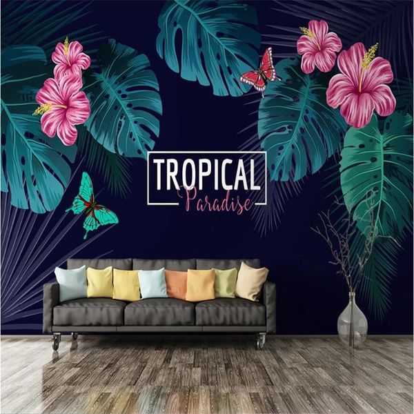 wallpapers nordic tropical rainforest dark color plant leaves mural wallpaper for living room bedroom decor wall paper papel de parede 3d
wallpapers nordic tropical rainforest dark color plant leaves mural wallpaper for living room bedroom decor wall paper papel de parede 3d