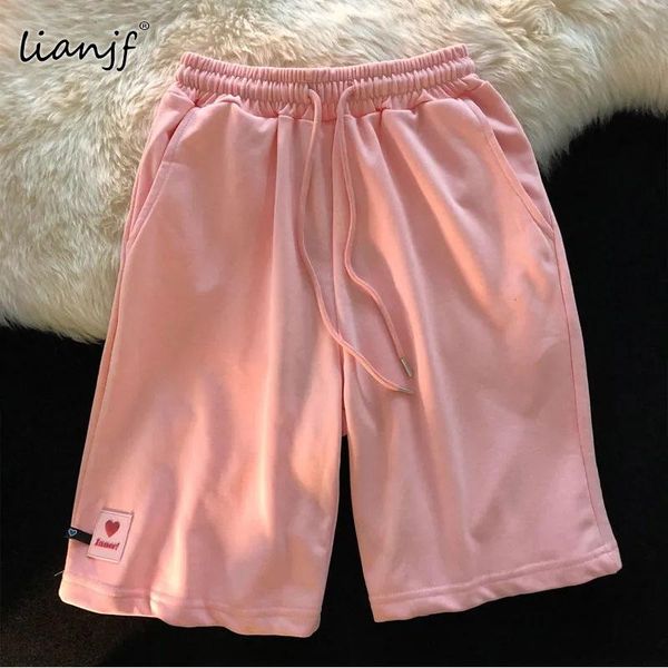 women's shorts casual drawstring pink solid basic sports women 2021 summer loose female student wild high waist ulzzang y2k wide-leg sp, White;black
women's shorts casual drawstring pink solid basic sports women 2021 summer loose female student wild high waist ulzzang y2k wide-leg sp, White;black