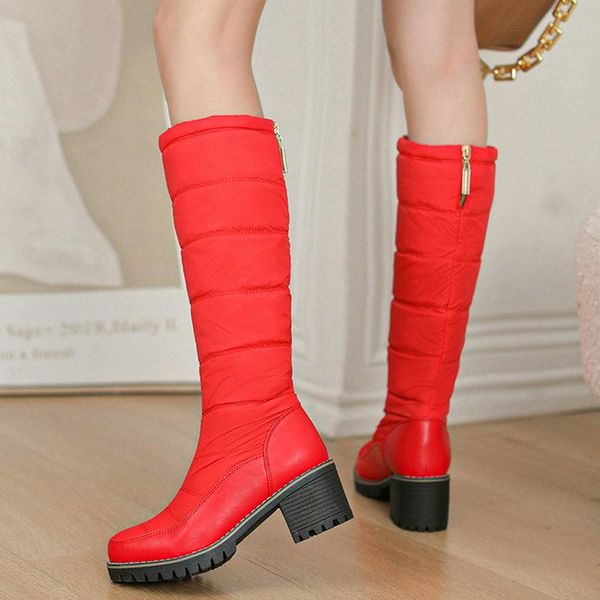 boots quality knee length high plush women thermal fashion rubber non slip soles snow slip-on shoes, Black
boots quality knee length high plush women thermal fashion rubber non slip soles snow slip-on shoes, Black