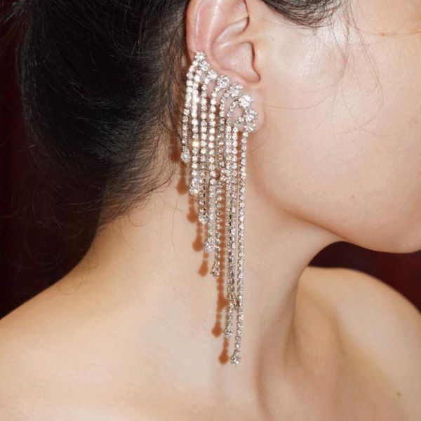 dangle & chandelier arrival bling rhinestone ear's clip earrings for women fashion jewelry party dress statement accessories, Silver
dangle & chandelier arrival bling rhinestone ear's clip earrings for women fashion jewelry party dress statement accessories, Silver
