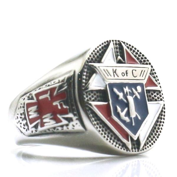 316l stainless steel knights of columbus christianity catholicism silver-color k c cross skull ring cluster rings, Golden;silver
316l stainless steel knights of columbus christianity catholicism silver-color k c cross skull ring cluster rings, Golden;silver