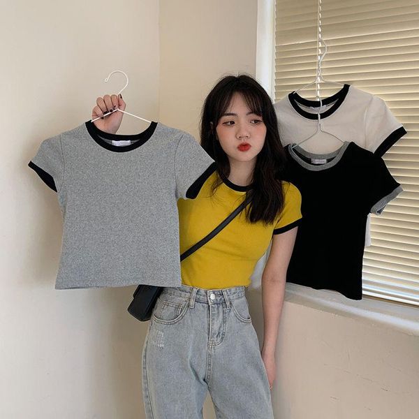 women's t-shirt summer 2021 korean version of slim short bottoming shirt jacket net red round neck with sleeve women ins tide, White
women's t-shirt summer 2021 korean version of slim short bottoming shirt jacket net red round neck with sleeve women ins tide, White