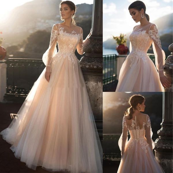 other wedding dresses white tulle lace applique button princess bridal dress custom a line long sleeve illusion jewel1
other wedding dresses white tulle lace applique button princess bridal dress custom a line long sleeve illusion jewel1