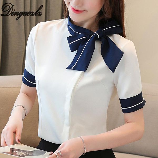 women's blouses & shirts dingaozlz summer bow tie collar professional white chiffon shirt short sleeve women fashion office lady blous
women's blouses & shirts dingaozlz summer bow tie collar professional white chiffon shirt short sleeve women fashion office lady blous