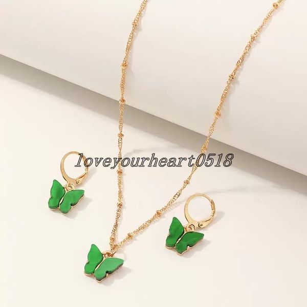 butterfly pendant necklaces and earrings set for women girls fashion pink gold necklace elegant choker fashion sweet jewelry sets gift, Silver
butterfly pendant necklaces and earrings set for women girls fashion pink gold necklace elegant choker fashion sweet jewelry sets gift, Silver