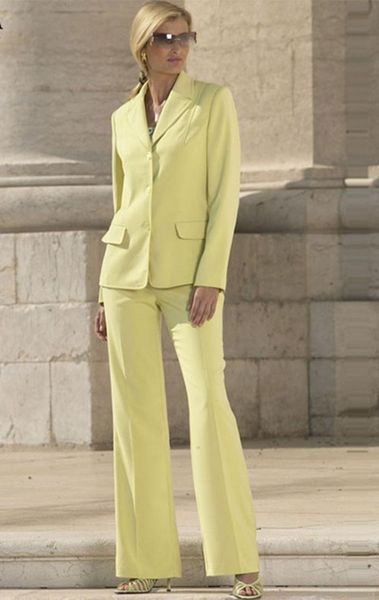tailor made women light yellow jacket & pants suit single breasted blazer party outfits show costume b257 women's two piece, White
tailor made women light yellow jacket & pants suit single breasted blazer party outfits show costume b257 women's two piece, White