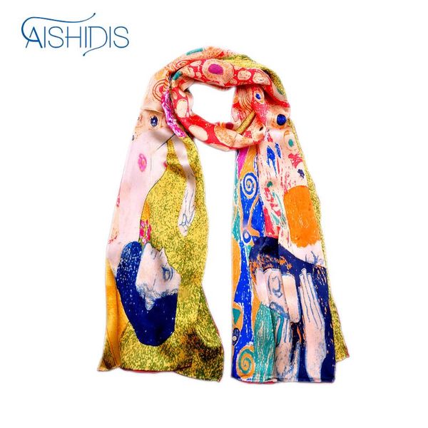 scarves women 100% silk oblong scarfs handmade long wraps artworks oil painting gustav klimt's hope ii greens, Blue;gray
scarves women 100% silk oblong scarfs handmade long wraps artworks oil painting gustav klimt's hope ii greens, Blue;gray
