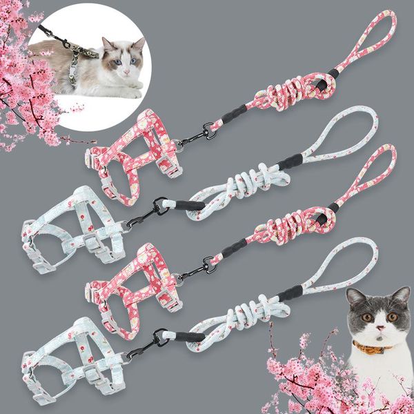 cat leash adjustable harness comfortable outdoor safe pet lead belts japanese style walking traction rope for cats supplies collars & leads
cat leash adjustable harness comfortable outdoor safe pet lead belts japanese style walking traction rope for cats supplies collars & leads