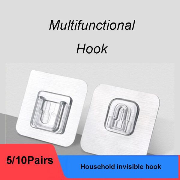 hooks & rails 5/10 pairs punch-non-marking self-adhesive stickers wall hook snap invisible traceless hardwall hanging kit
hooks & rails 5/10 pairs punch-non-marking self-adhesive stickers wall hook snap invisible traceless hardwall hanging kit