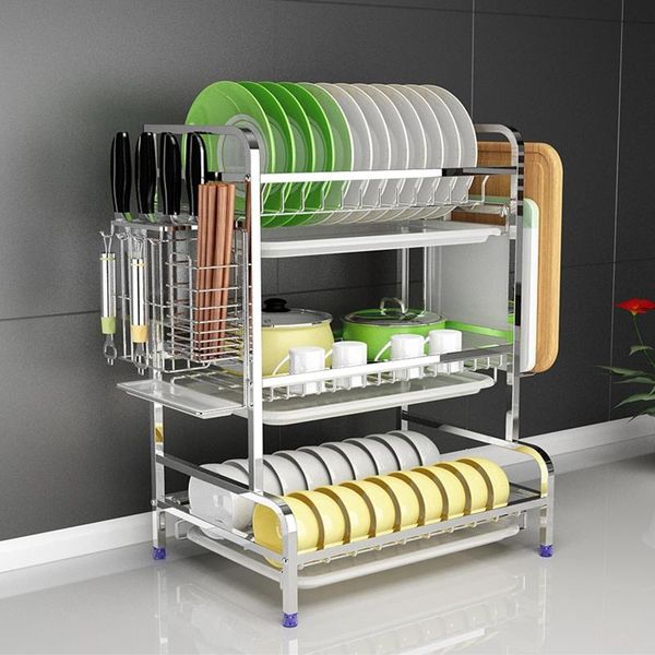 super luxury stainless steel drain kitchen cutlery rack drying tableware tray cupboard storage box & organization
super luxury stainless steel drain kitchen cutlery rack drying tableware tray cupboard storage box & organization