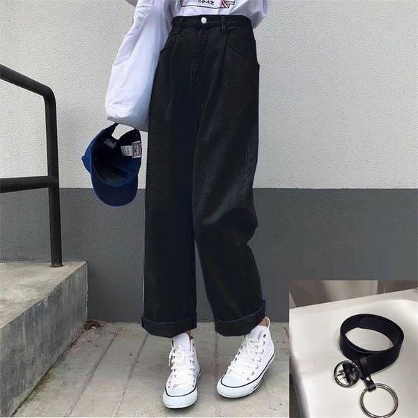 jean solid vintage high waist wide leg denim trousers simple students all-match loose fashion harajuku womens chic casual 220304, Blue
jean solid vintage high waist wide leg denim trousers simple students all-match loose fashion harajuku womens chic casual 220304, Blue