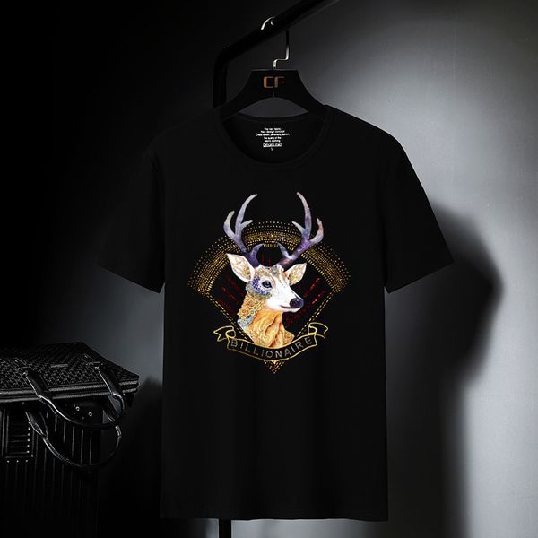 fashion t shirt 2021 summer drill men's brand elk slim size short sleeve leisure 5d process, White;black
fashion t shirt 2021 summer drill men's brand elk slim size short sleeve leisure 5d process, White;black