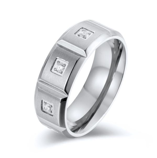 wedding rings fashion stainless steel square white stone ring couples men and women trendy simple punk jewelry gift 10214, Slivery;golden
wedding rings fashion stainless steel square white stone ring couples men and women trendy simple punk jewelry gift 10214, Slivery;golden
