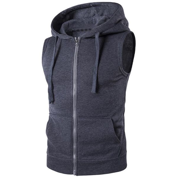 spring autumn vest men fashion solid color jacket zipper pockets waistcoat sleeveless hooded sport men's vests, Black;white
spring autumn vest men fashion solid color jacket zipper pockets waistcoat sleeveless hooded sport men's vests, Black;white