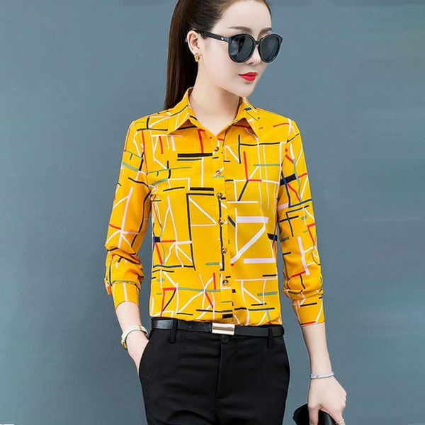 women spring autumn style chiffon blouses shirts lady casual turn-down collar striped printed long sleeve blusas df3834 women's &, White
women spring autumn style chiffon blouses shirts lady casual turn-down collar striped printed long sleeve blusas df3834 women's &, White