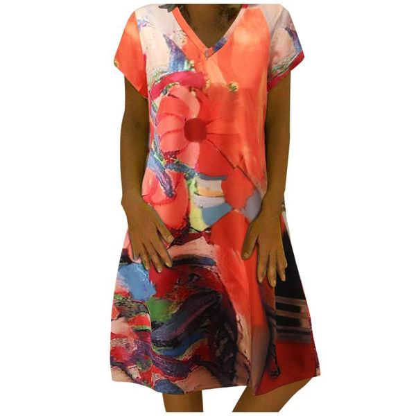 casual dresses vintage for women 2021 summer printed v-neck ladies dress beach short sleeve vestidos de mujer, Black;gray
casual dresses vintage for women 2021 summer printed v-neck ladies dress beach short sleeve vestidos de mujer, Black;gray