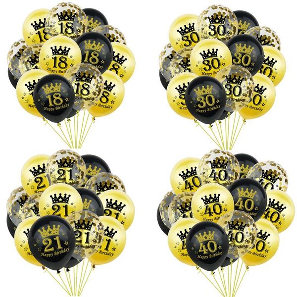 party decoration 15pcs black gold 12 inch confetti balloon printing number latex birthday anniversary 18th 30 decorations
party decoration 15pcs black gold 12 inch confetti balloon printing number latex birthday anniversary 18th 30 decorations